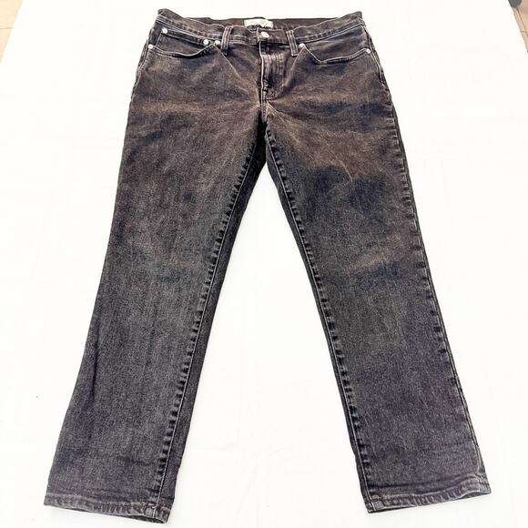 Madewell Tomboy Straight Charcoal Black Denim Jeans Size 30 - Picture 2 of 10